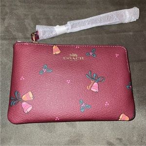 NWT Coach Limited Edition Holiday Bells 2022 Wristlet